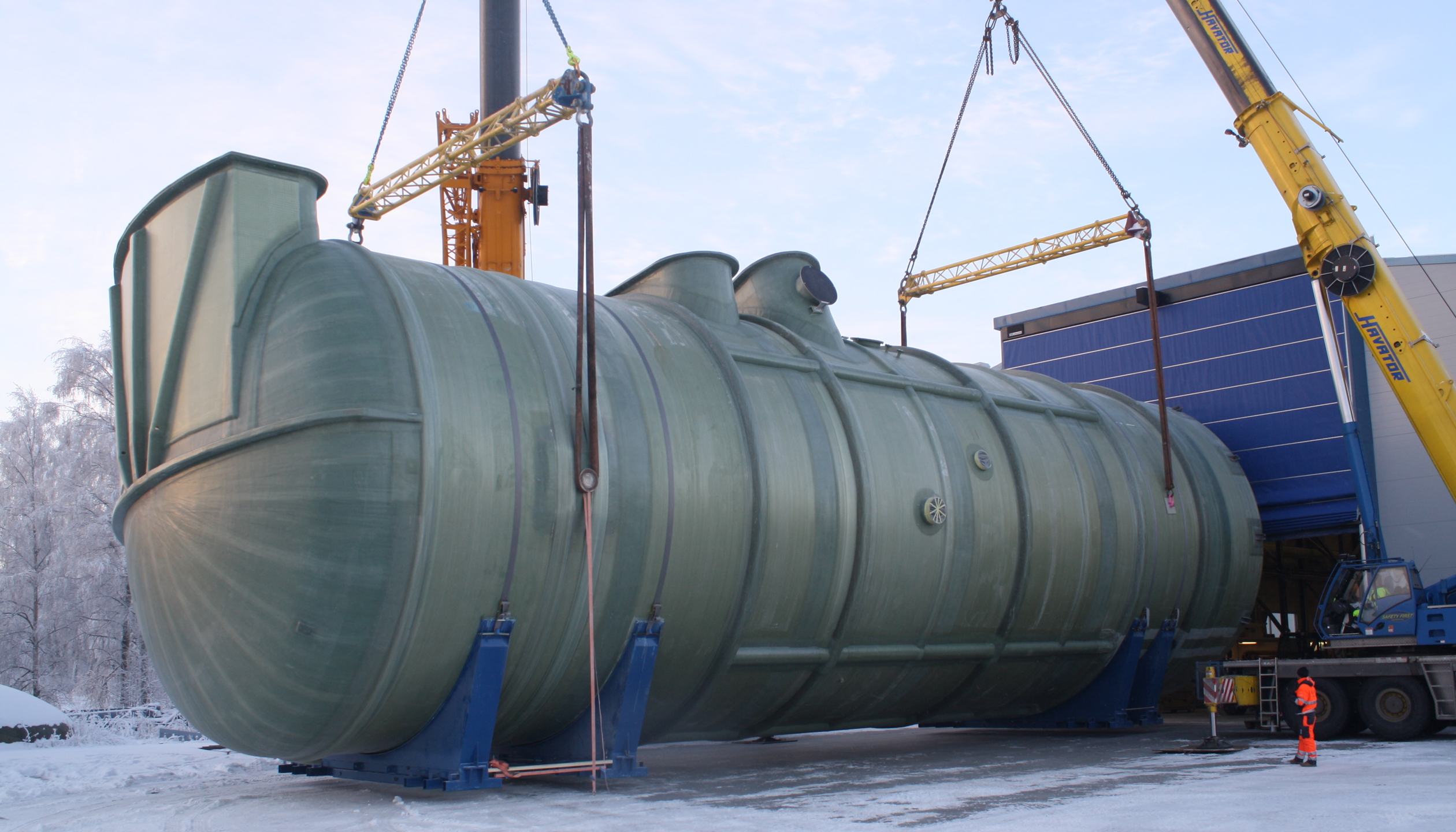 Scrubber, tank, stack, ducting and piping + installation