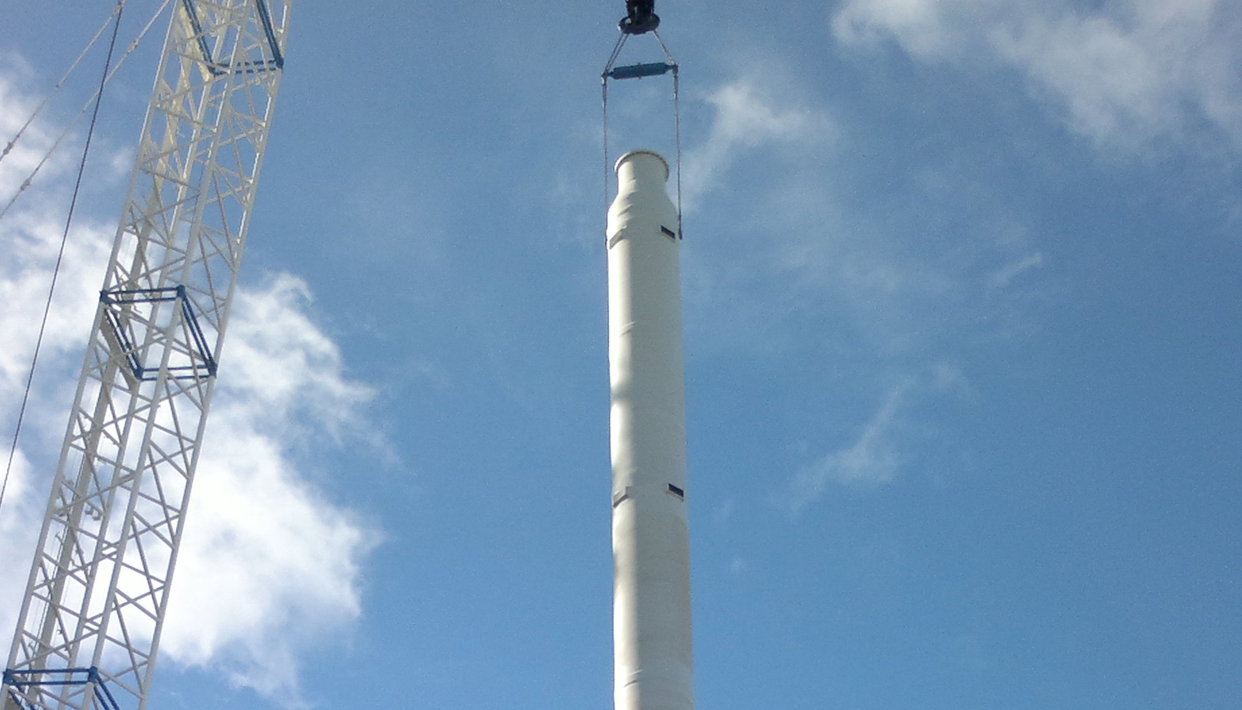 Titanium Scrubber Stack Filtrate tanks, vacuum tanks, scrubber, stack, roofs, piping + installation